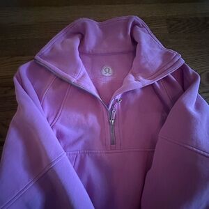 lululemon athletica Pink Half-Zip Sweatshirt (funnel neck) xs/s